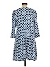MSK Polka Dots Blue Casual Dress Size L - photo 2