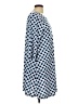 MSK Polka Dots Blue Casual Dress Size L - photo 4