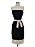St. John Color Block Black Cocktail Dress Size 4 - photo 1
