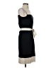 St. John Color Block Black Cocktail Dress Size 4 - photo 4