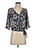 Sienna Sky 100% Polyester Blue 3/4 Sleeve Blouse Size XS - photo 1