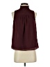 Ann Taylor LOFT 100% Polyester Burgundy Sleeveless Blouse Size XS - photo 1