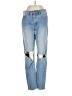 Billabong 100% Cotton Hearts Blue Jeans Size 27 waist - photo 1