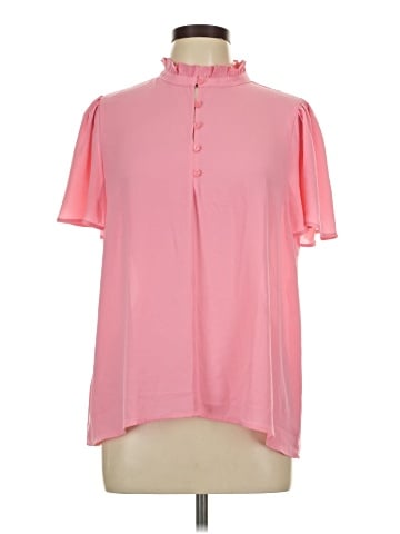 Ann Taylor Factory Short Sleeve Blouse (view 1)