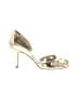 DaniBlack Metallic Gold Heels Size 7 - photo 1