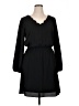 Apt. 9 Solid Black Casual Dress Size 14 - photo 1