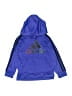 Adidas 100% Polyester Blue Zip Up Hoodie Size 4T - photo 1