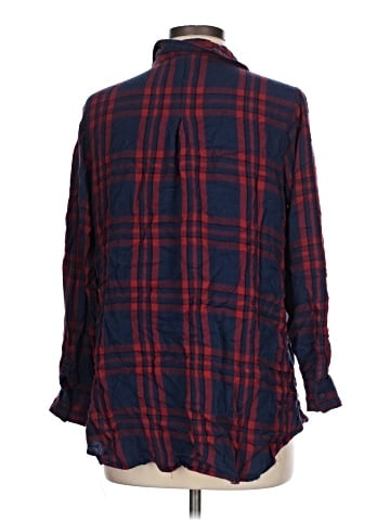 Isabel Maternity Long Sleeve Button-Down Shirt (view 2)