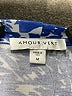 Amour Vert Blue Sleeveless Blouse Size M - photo 7