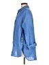 J. McLaughlin 100% Linen Blue Long Sleeve Button-Down Shirt Size L - photo 5