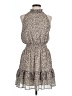 Olivia Grey 100% Polyester Animal Print Tan Casual Dress Size L - photo 1