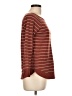 Pink Clover Stripes Brown Pullover Sweater Size L - photo 4