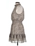 Olivia Grey 100% Polyester Animal Print Tan Casual Dress Size L - photo 5