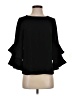 J.Crew 100% Polyester Black 3/4 Sleeve Blouse Size 0 - photo 1