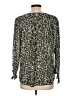 Monday Fun 100% Polyester Animal Print Green 3/4 Sleeve Blouse Size L - photo 2