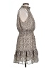 Olivia Grey 100% Polyester Animal Print Tan Casual Dress Size L - photo 4