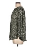 Monday Fun 100% Polyester Animal Print Green 3/4 Sleeve Blouse Size L - photo 5