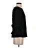 J.Crew 100% Polyester Black 3/4 Sleeve Blouse Size 0 - photo 4