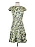 J.Crew 100% Polyester Floral Yellow Casual Dress Size 2 - photo 1
