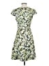 J.Crew 100% Polyester Floral Yellow Casual Dress Size 2 - photo 2