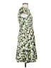 J.Crew 100% Polyester Floral Yellow Casual Dress Size 2 - photo 4