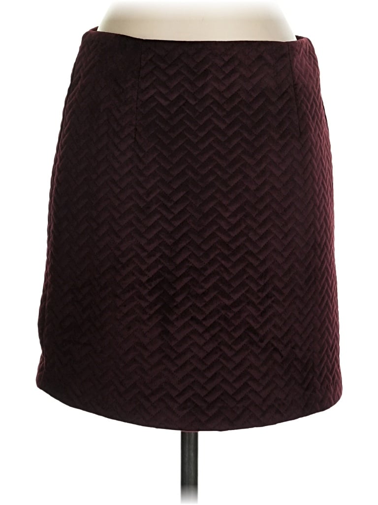 Pre-owned Black Tape_ Formal Skirt In Burgundy