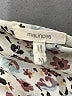 Maurices 100% Polyester Floral Ivory Short Sleeve Blouse Size M - photo 7