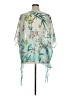 Colleen Lopez 100% Polyester Green 3/4 Sleeve Blouse Size XL - photo 2