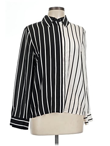 Alice + Olivia Long Sleeve Silk Top (view 1)
