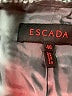 Escada 100% Cupro Tweed Teal Blazer Size EU 46 / US 16 - photo 6