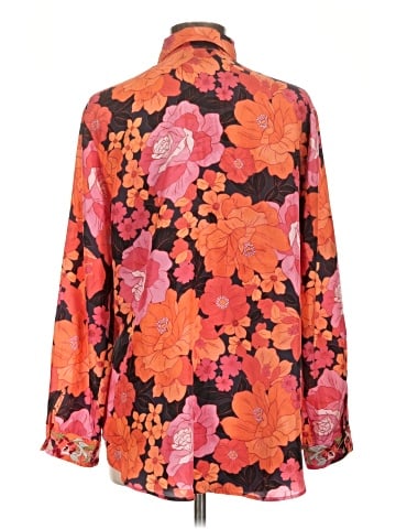 Johnny Was Long Sleeve Silk Top (view 2)