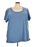 Torrid Blue Short Sleeve T-Shirt Size 5X Plus (5) - photo 1