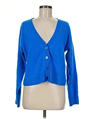Aqua Cashmere Cardigan (view 1)