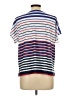 Allison Daley Stripes Blue Short Sleeve Top Size L (petite) - photo 2