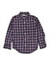 Janie and Jack 100% Cotton Plaid Blue Long Sleeve Button-Down Shirt Size 6 - photo 1