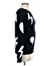 Unbranded 100% Acrylic Hearts Black Pullover Sweater Size M - photo 4