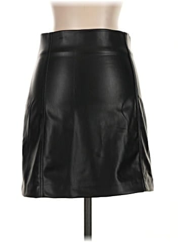 Zara Faux Leather Skirt (view 2)