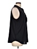 Ann Taylor 100% Polyester Black Sleeveless Blouse Size L - photo 4