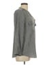 Joie 100% Silk Houndstooth Gray Long Sleeve Silk Top Size L - photo 4