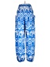 Unbranded 100% Polyester Paisley Blue Casual Pants One size - photo 2