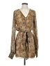 Alexis 100% Polyester Animal Print Tan Casual Dress Size XS - photo 1