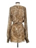 Alexis 100% Polyester Animal Print Tan Casual Dress Size XS - photo 2