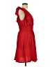 Unbranded 100% Polyester Red Cocktail Dress Size L - photo 4