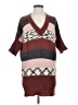 M Missoni Color Block Burgundy Pullover Sweater Size S - photo 1