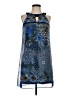 db established 1962 100% Polyester Graphic Blue Cocktail Dress Size 4 Petite - photo 1