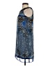 db established 1962 100% Polyester Graphic Blue Cocktail Dress Size 4 Petite - photo 5