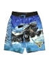 Monster Jam 100% Polyester Graphic Blue Board Shorts Size 6 - photo 1
