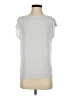 Ann Taylor LOFT 100% Polyester Silver Short Sleeve Top Size S - photo 1
