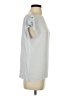 Ann Taylor LOFT 100% Polyester Silver Short Sleeve Top Size S - photo 4