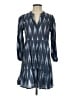 Madison Chevron-herringbone Blue Casual Dress Size S - photo 1